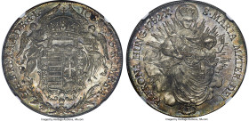 Joseph II Taler 1782-B MS65 NGC, Kremnitz mint, KM395.1, Dav-1168. Exhibiting a charming patina of silver and silt infused by scattered dollops of rus...