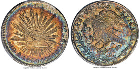 Republic "Hookneck" 8 Reales 1824 Mo-JM MS61 PCGS, Mexico City mint, KM-A376.2, DP-Mo02. Blending an iconic, highly desirable type with sublime beauty...