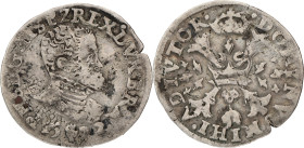 Tiende Philipsdaalder. Brabant. Antwerpen. Philips II. 1572. F

Vanhoudt 308 AN. Ar. 3,3 g