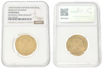 Dubbele Albertijn. Brabant. Antwerpen. Albrecht & Isabella. 1600. XF details

Mount traces. NGC graded: 8362198-007. Vanhoudt 582 AN. AU. 5 g
