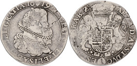 Halve dukaton. Brabant. Antwerpen. Albert & Isabella. 1619. F +

R2. Vanhoudt 618 AN. Ar. 15,6 g