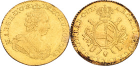 Dubbele soeverein. Brabant. Brussel. Maria Theresia. 1761. XF -

Mount traces. Vanhoudt 808 BS. AU. 11 g