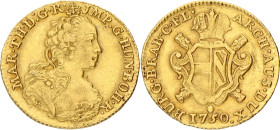 Soeverein. Brabant. Antwerpen. Maria Theresia. 1750. VF

Vanhoudt 809 AN. AU. 5,6 g