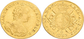 Soeverein. Brabant. Antwerpen. Maria Theresia. 1752. VF +

With cut. Vanhoudt 810 AN. AU. 5,5 g