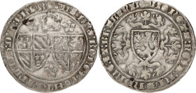 Groot rozebeker - Muntunie met Johanna van Brabant. Vlaanderen. Filips de Stoute. ND (1384 - 1386). VF -

Atlas VH G 2642. Ar. 2,1 g
