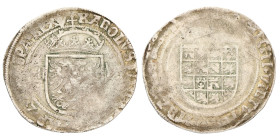 Halve zilveren Reaal. Vlaanderen. Brugge. Karel V. ND. F +

Vanhoudt 228. Ar. 2,58 g