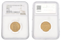 Muntmeesterpenning - Afslag in goud. Holland. 1759. MS 61

NGC graded: 6868306-002. CNM 2.28.108. AU. 5,20 g