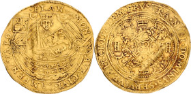 Nobel op Vlaamse muntvoet. Kampen. ND (ca. 1600). VF +

Folding track. CNM 2.30.8. Delm. 1102. AU. 6,7 g