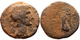 Greek Bronze coin. (IV-I century BC)

Artificial sand patina

21mm 8.42g