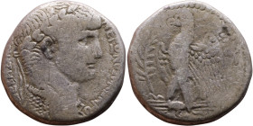 Nero (54-68) Syria: Antioch. Tetradrachm Obverse: ΝΕΡΩΝ ΚΑΙΣΑΡ ΣΕΒΑΣΤΟΥ Laureate head of Nero Reverse: Eagle on thunderbol

23mm 13.34g...