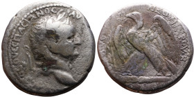 Vespasian (69-79) Syria: Antioch. Tetradrachm Obverse: Laureate head of emperor right, with aegis Reverse: Eagle on thunderbolt, left

25mm 13.08g