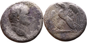 Vespasian (69-79) Syria: Antioch. Tetradrachm Obverse: Laureate head of emperor right, with aegis Reverse: Eagle on thunderbolt, left

25mm 12.37g