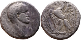 Galba (68-69) Tetradrachm of Antioch, Syria. Obv: ΓAΛBAC AYTOKΡATΩΡ CEBACTOC, laureate head right, star before Rev: ETOYC NEOY IEΡOY A, eagle standing...