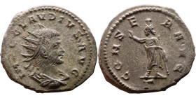 Roman coin – Claudius II Gothicus (268-270) – Bilon Antoninianus

21mm 4.10g
