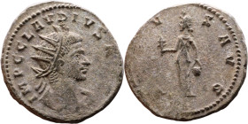 Roman coin – Claudius II Gothicus (268-270) – Bilon Antoninianus

19mm 3.59g
