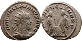 Roman coin – Walerianus (253-260). Bilon Antoninianus

20mm 3.23g