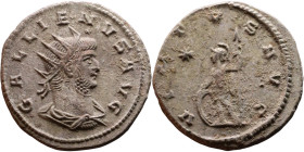 Roman coin – Gallienus (253-268) Billon Antoninianus

20mm 3.27g