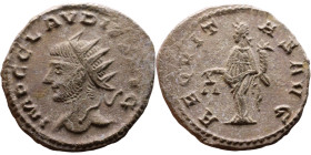 Roman coin – Claudius II Gothicus (268-270) – Bilon Antoninianus

20mm 3.30g