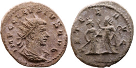 Roman coin – Claudius II Gothicus (268-270) – Bilon Antoninianus

20mm 3.26g
