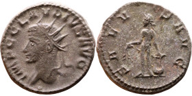 Roman coin – Claudius II Gothicus (268-270) – Bilon Antoninianus

19mm 3.62g