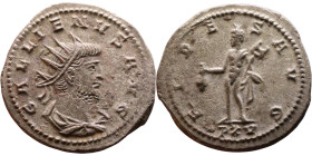 Roman coin – Gallienus (253-268) Billon Antoninianus

21mm 3.73g