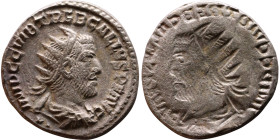 Roman coin – Trebonian Gallus (251-253) - Bilon Antoninianus

21mm 3.93g