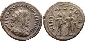 Roman coin – Gallienus (253-268) Billon Antoninianus

22mm 4.23g