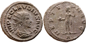 Roman coin – Claudius II Gothicus (268-270) – Bilon Antoninianus

20mm 3.53g