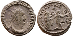 Roman coin – Walerianus (253-260). Bilon Antoninianus

19mm 3.33g