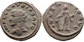 Roman coin – Claudius II Gothicus (268-270) – Bilon Antoninianus

20mm 3.61g