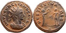 Roman Coin – Aurelian (270-275) - Bilon Antoninianus

Artificial sand patina

21mm 4.08g