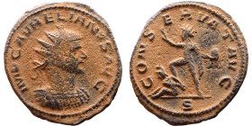 Roman Coin – Aurelian (270-275) - Bilon Antoninianus

Artificial sand patina

22mm 3.71g