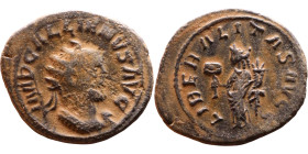 Roman coin – Gallienus (253-268) Billon Antoninianus

Artificial sand patina

23mm 4.16g