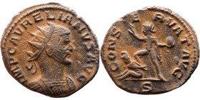 Roman Coin – Aurelian (270-275) - Bilon Antoninianus

Artificial sand patina

21mm 4.30g
