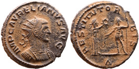 Roman Coin – Aurelian (270-275) - Bilon Antoninianus

Artificial sand patina

22mm 4.05g