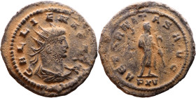 Roman coin – Gallienus (253-268) Billon Antoninianus

Artificial sand patina

22mm 3.31g