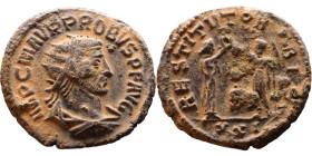Roman coin – Probus (276-282) - Bilon Antoninianus

Artificial sand patina

21mm 4.43g