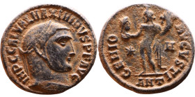 Maximinus Daza (305-313) Follis Obv: Laureate head right. Rev.: Genius standing left holds cornucopia

Artificial sand patina

21mm 4.50g