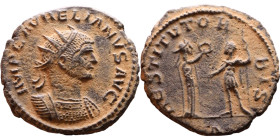 Roman Coin – Aurelian (270-275) - Bilon Antoninianus

Artificial sand patina

21mm 3.95g
