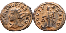 Roman coin – Claudius II Gothicus (268-270) – Bilon Antoninianus

Artificial sand patina

21mm 2.34g