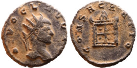 Roman coin – Claudius II Gothicus (268-270) – Bilon Antoninianus

Artificial sand patina

19mm 3.21g