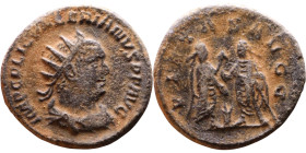 Roman coin – Walerianus (253-260). Bilon Antoninianus

Artificial sand patina

21mm 3.66g