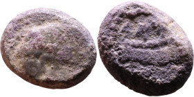 Phoenicia, Arados. Uncertain king. Circa 380-351 Silver coin. Obv: Bust of king. Rev: Galley

13mm 3.49g