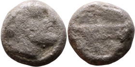 Phoenicia, Arados. Uncertain king. Circa 380-351 Silver coin. Obv: Bust of king. Rev: Galley

12mm 3.42g