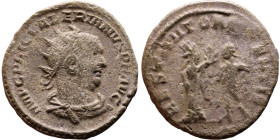 Roman coin – Walerianus (253-260). Bilon Antoninianus

21mm 3.43g