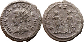 Roman coin – Claudius II Gothicus (268-270) – Bilon Antoninianus

21mm 3.56g
