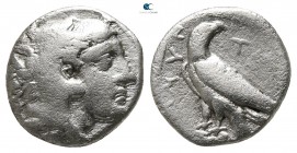 Kings of Macedon. Aigai or Pella. Amyntas III 393-369 BC. Hemidrachm AR