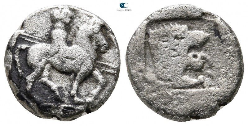 Kings of Macedon. Aigai. Alexander I 498-454 BC. Struck -480/79-477/6 BC
Tetrob...