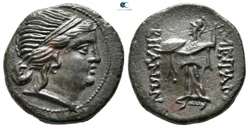 Thrace. Mesembria 175-100 BC. 
Bronze Æ

20 mm., 5,68 g.

Diademed female h...