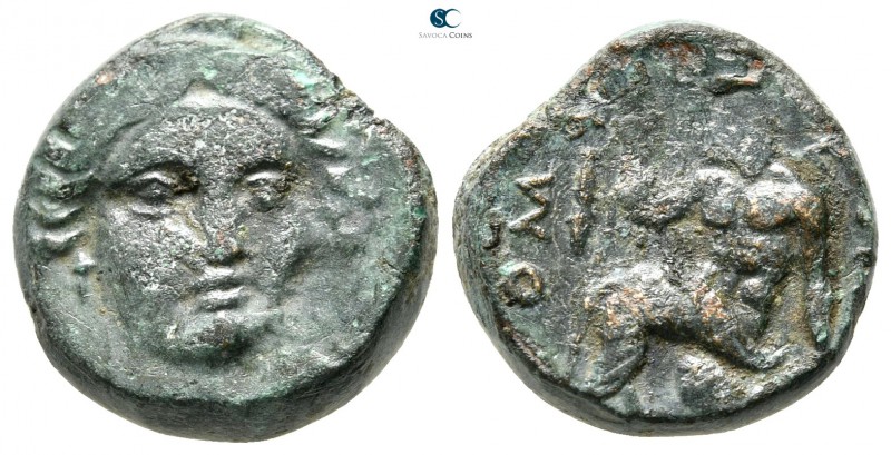 Thessaly. Gomphi-Philippopolis 350-300 BC. 
Trichalkon Æ

17 mm., 6,55 g.

...
